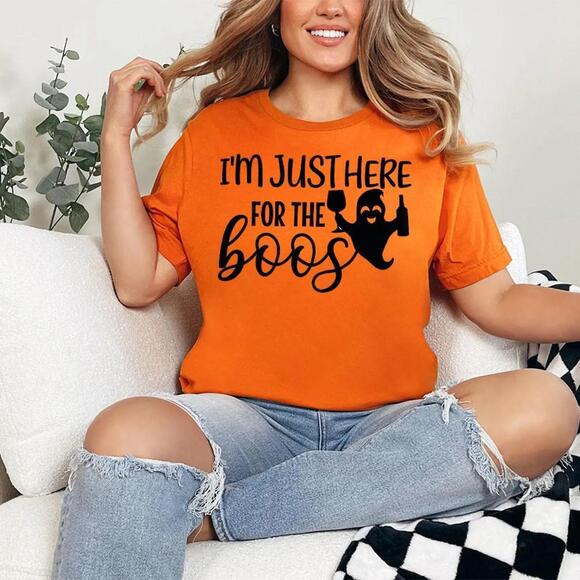 Other - Im Just Here For The Boos Shirt, Halloween Shirt, Ghost Shirt, Funny